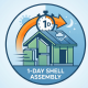 SIPs go up fast. A typical ADU2Me shell is fully assembled in a single day — dramatically cutting labor time and getting you to dry-in faster than traditional framing.